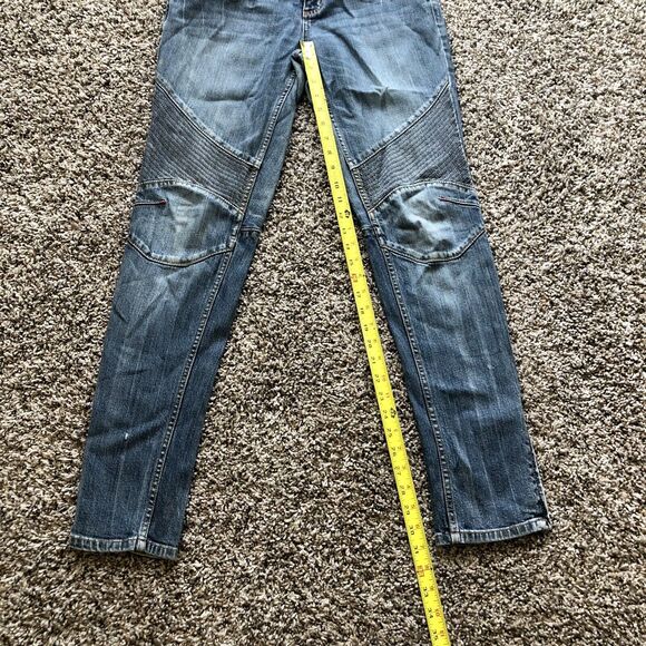 ALLEN B. by Allen Schwartz Jeans 6 Blue Mid Rise Retro Vintage Ankle Zip - Picture 4 of 13